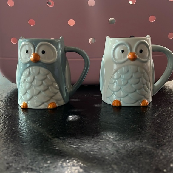 Tag Other - 2 owl shaped mug Tag coffee cup set 14oz.